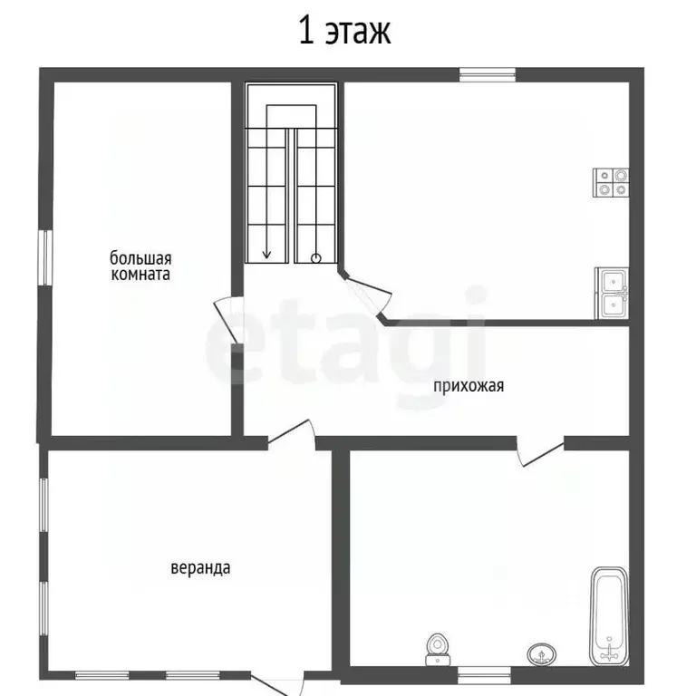 Дом в Костромская область, Нея Набережный пер., 46 (120 м) - Фото 1
