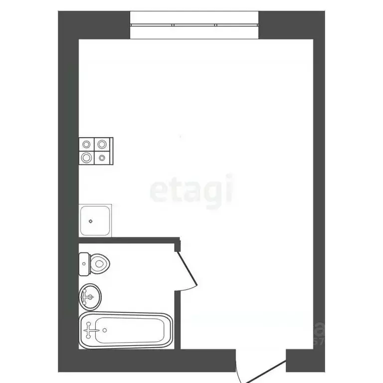 Студия Челябинская область, Челябинск ул. Елькина, 21 (24.3 м) - Фото 2