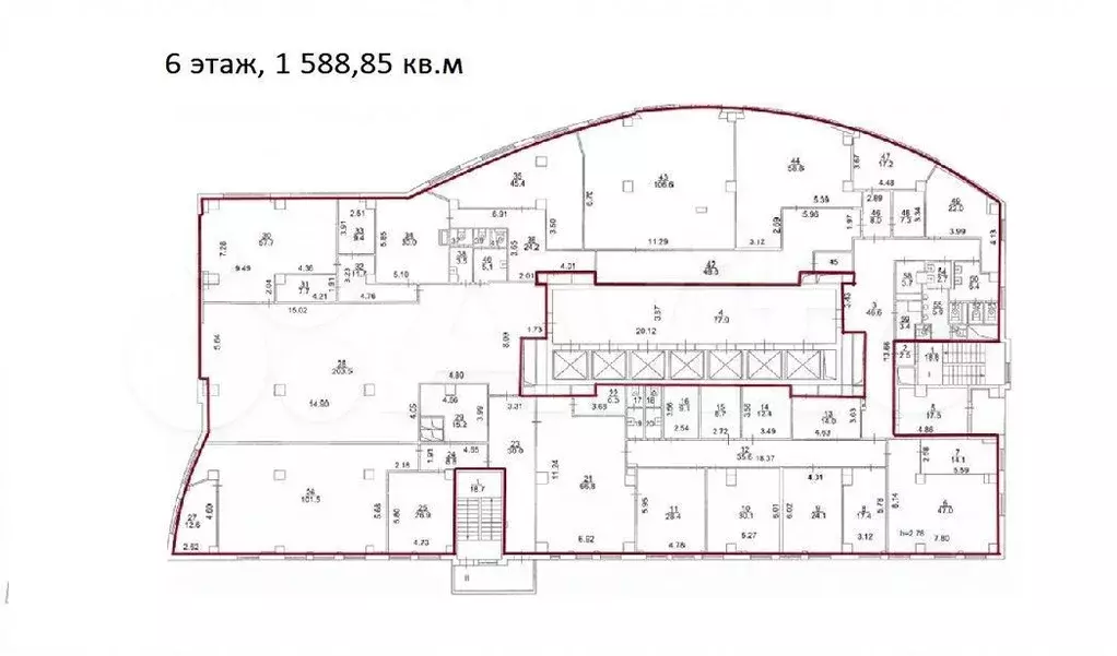 Офис 1589 м2 - Фото 0