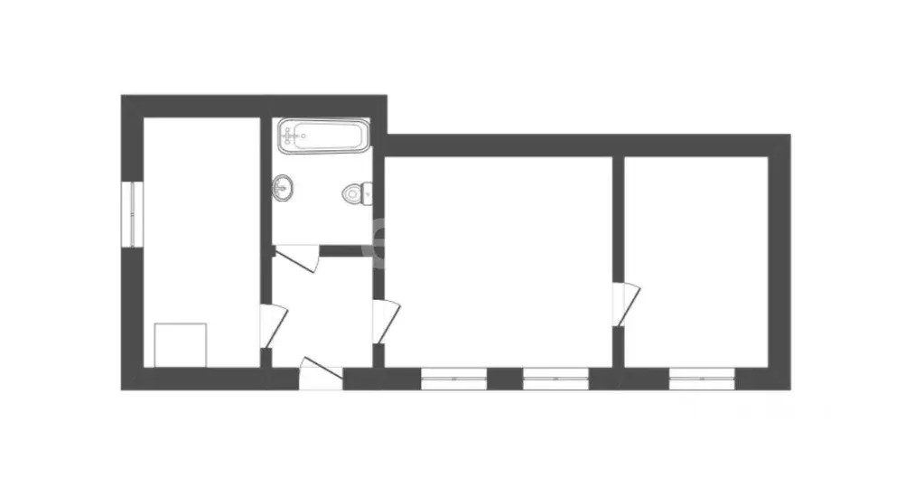 2-к кв. Воронежская область, Борисоглебск Парковая ул., 1 (46.0 м) - Фото 1