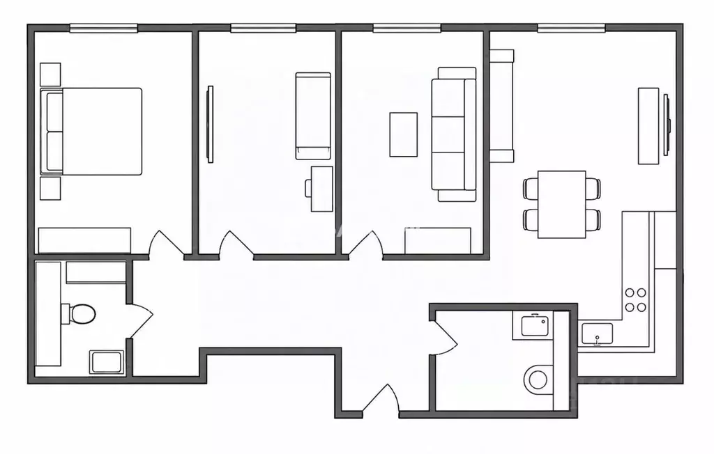 4-к кв. Москва Дмитровское ш., 73Бк1 (86.3 м) - Фото 2