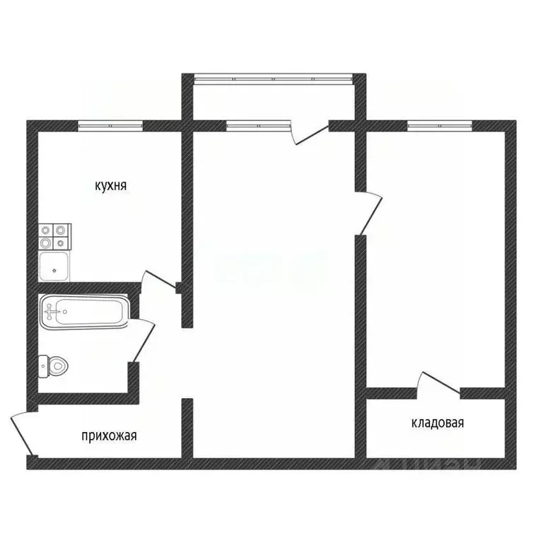 2-к кв. Челябинская область, Озерск ул. Космонавтов, 32 (44.0 м) - Фото 2