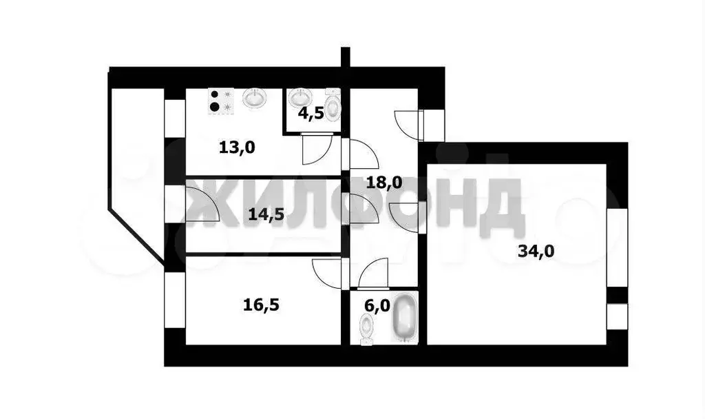 3-к. квартира, 105 м, 7/13 эт. - Фото 0