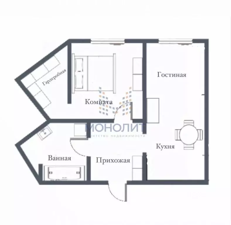 1-к кв. Москва ул. Бутлерова, 7Б (51.6 м) - Фото 2