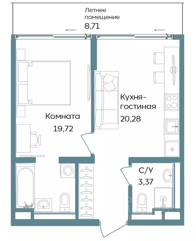 2-к кв. Крым, Саки ул. Морская (52.08 м) - Фото 1