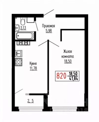 1-к кв. Свердловская область, Екатеринбург ул. Лыжников, 3 (41.9 м) - Фото 0