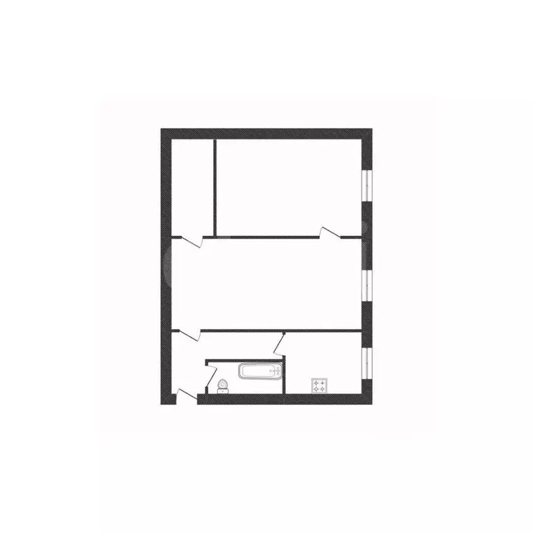 2-к кв. Ленинградская область, Волхов Молодежная ул., 13 (42.7 м) - Фото 2