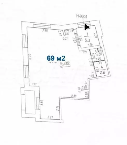 Аренда помещения, 69 м - Фото 1