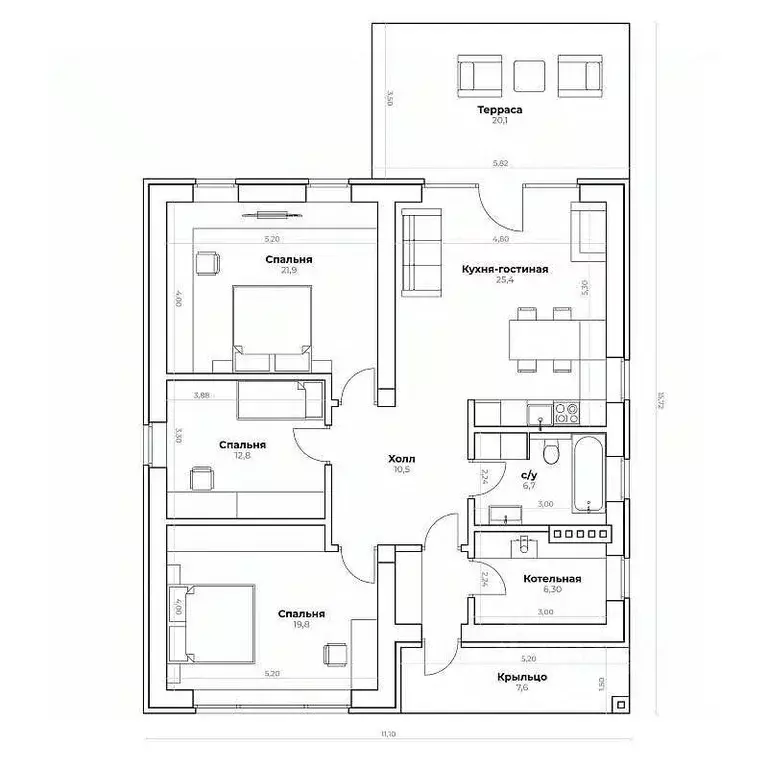 Дом в Московская область, Ленинский городской округ, д. Орлово, Орловъ ... - Фото 2