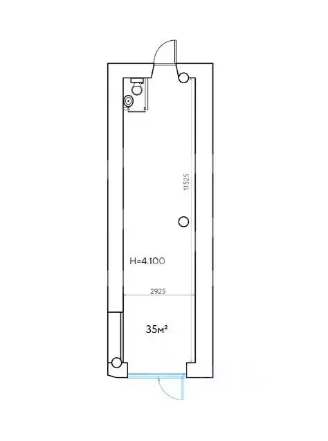 Торговая площадь в Москва бул. Яна Райниса, 2К1 (35 м) - Фото 2