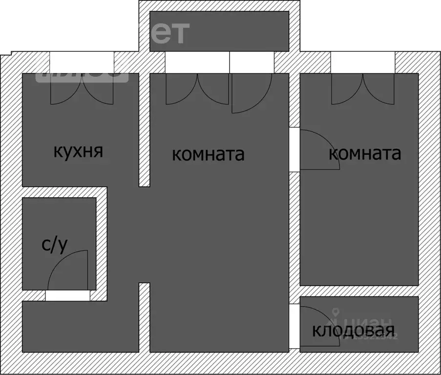 2-к кв. Смоленская область, Смоленск ул. Кирова, 16 (43.2 м) - Фото 1