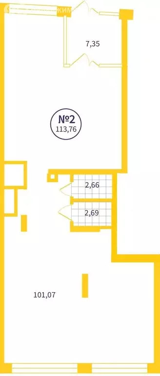 Помещение свободного назначения (114 м) - Фото 1