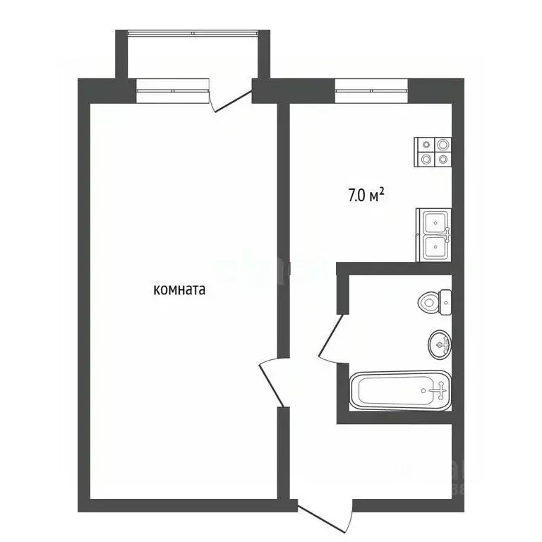 1-к кв. Саратовская область, Балашов Фестивальная ул., 15 (31.7 м) - Фото 2