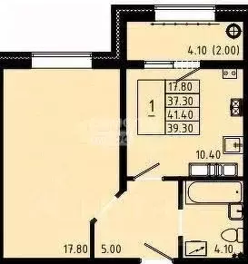 1-к кв. Курская область, Курск Северный жилрайон, ул. Генерала ... - Фото 2