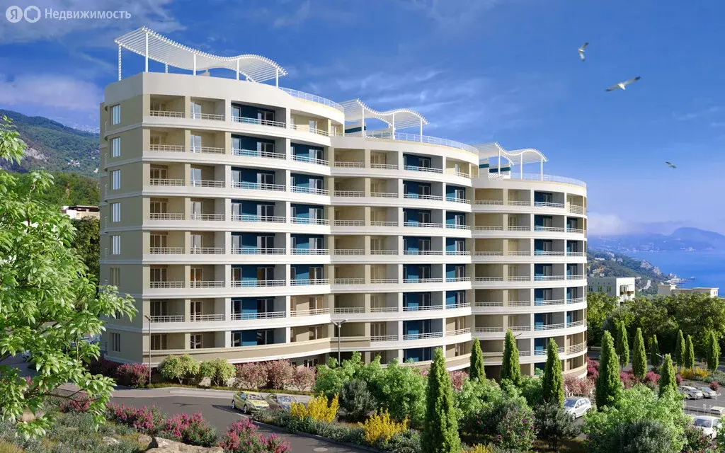 1-комнатная квартира: Гаспра, Парусная улица, 9В (38 м) - Фото 1