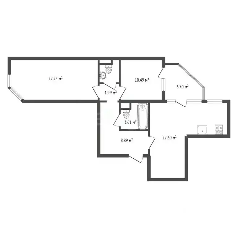 2-к кв. Воронежская область, Воронеж ул. 45-й Стрелковой Дивизии, ... - Фото 1