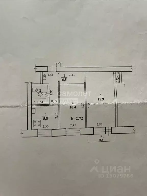 2-к кв. Забайкальский край, Чита Ангарская ул., 33 (42.6 м) - Фото 1