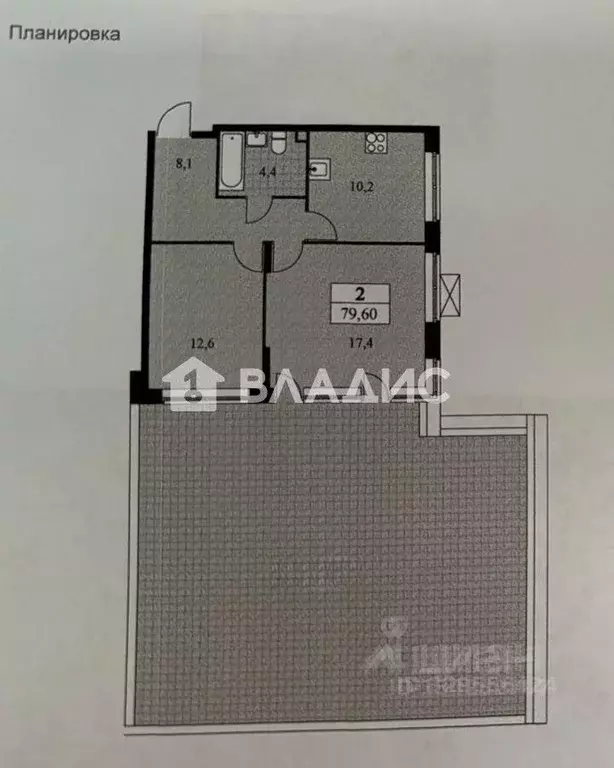 2-к кв. Москва ул. Лобановский Лес, 9 (79.6 м) - Фото 2