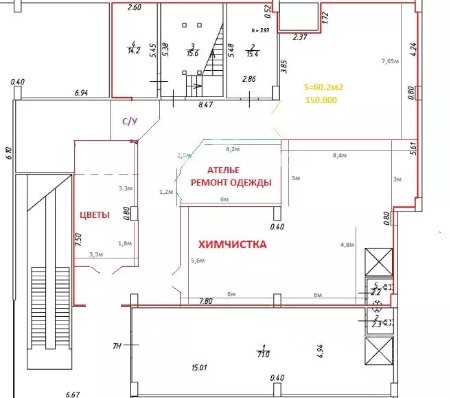 Помещение свободного назначения в Санкт-Петербург Комендантский ... - Фото 1