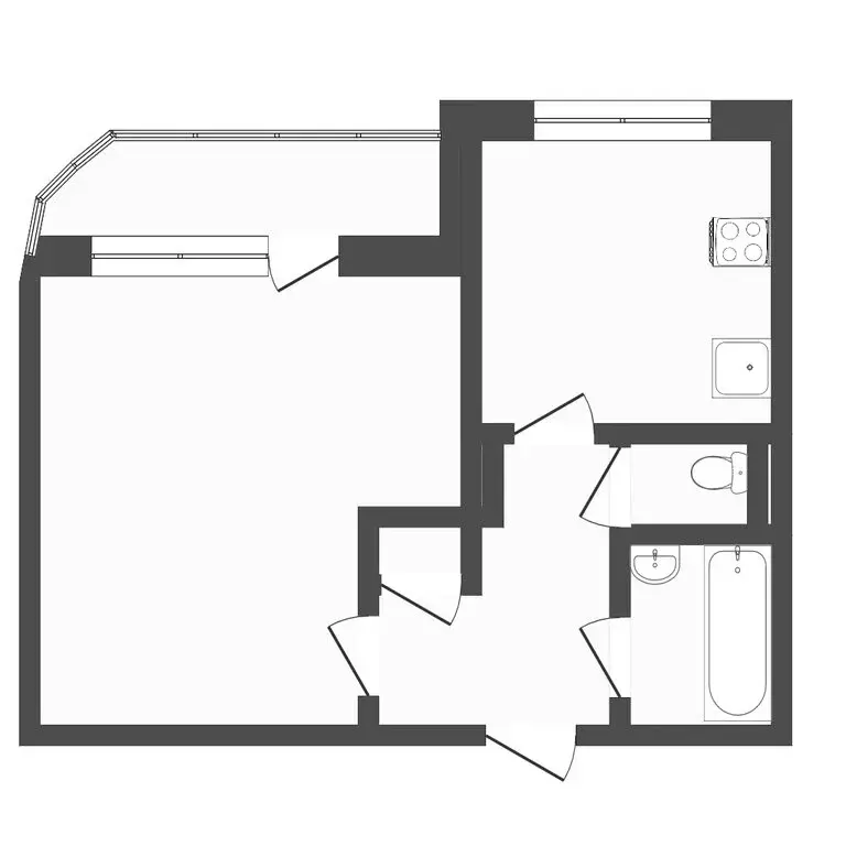 1-комнатная квартира: Пермь, улица Куфонина, 16 (33.7 м) - Фото 0