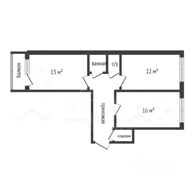 2-к кв. Москва Кастанаевская ул., 55к1 (55.0 м) - Фото 2