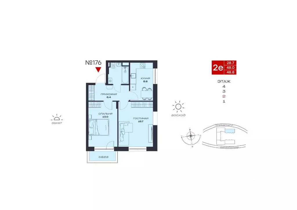 2-к кв. Пермский край, Пермский муниципальный округ, с. Култаево, ... - Фото 1