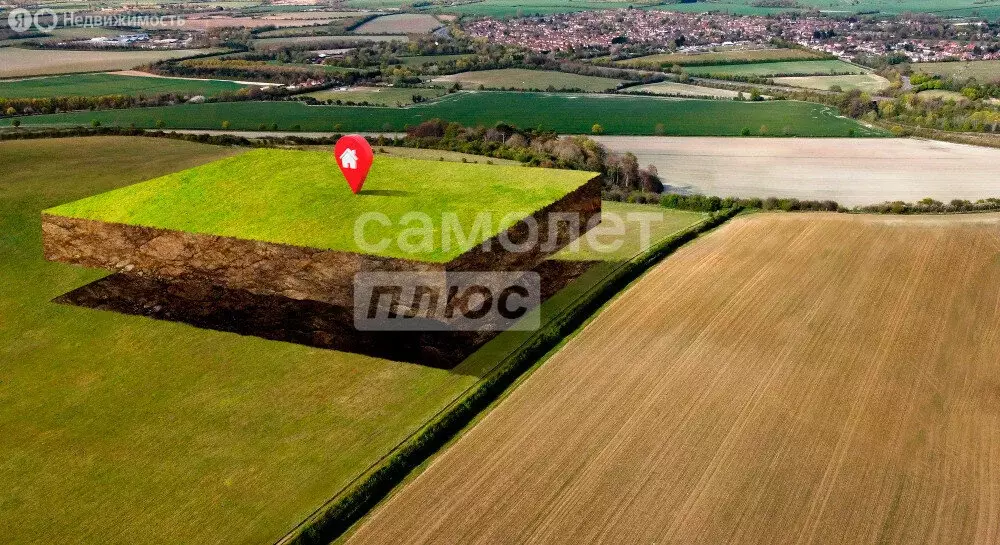 Участок в деревня Зеленовка, микрорайон Зелёный Край (8.11 м) - Фото 0