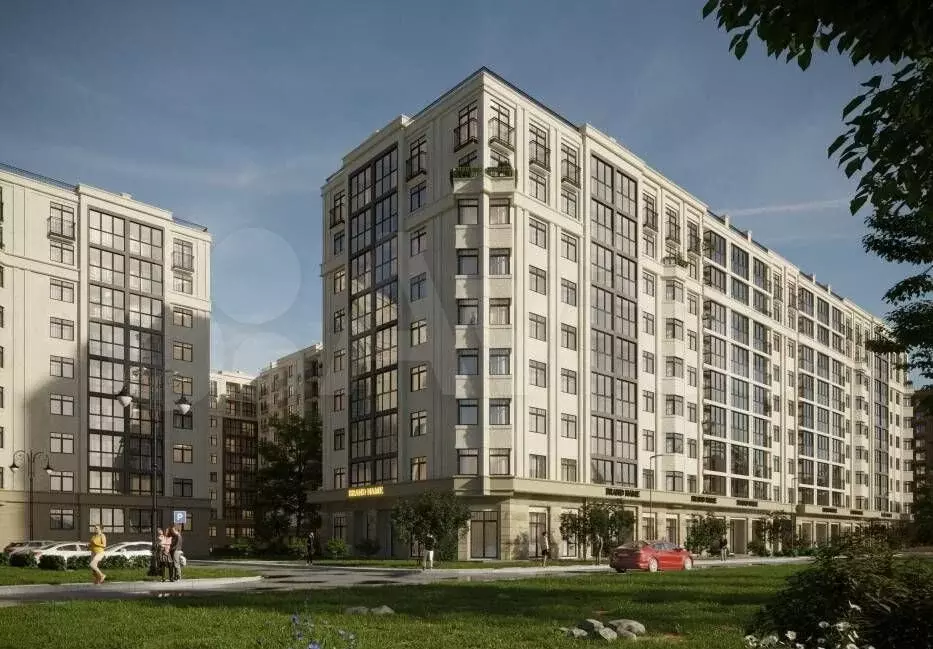 3-к. квартира, 72,9 м, 2/9 эт. - Фото 1