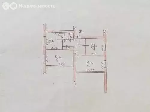 3-комнатная квартира: Кантемировка, улица Ленина, 286 (73 м) - Фото 0