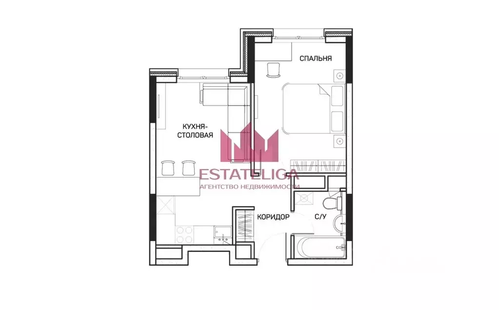 2-к кв. Москва ул. Корнейчука, 27 (35.3 м) - Фото 2