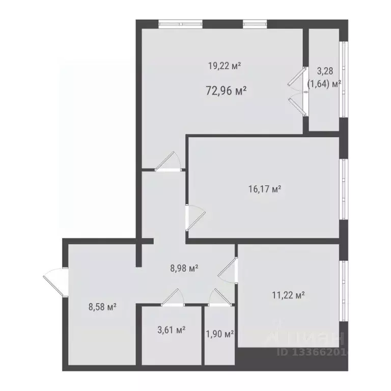 2-к кв. Сахалинская область, Южно-Сахалинск Зеленая Планета на Мира ... - Фото 1