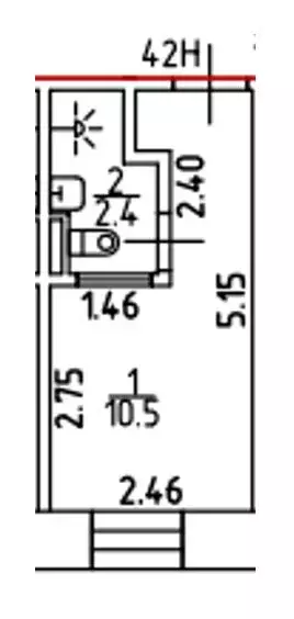 Квартира-студия: Санкт-Петербург, набережная Обводного канала, 169 (12 ... - Фото 0