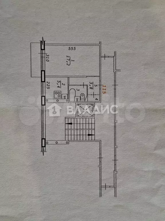 1-к. квартира, 31,5 м, 2/9 эт. - Фото 0