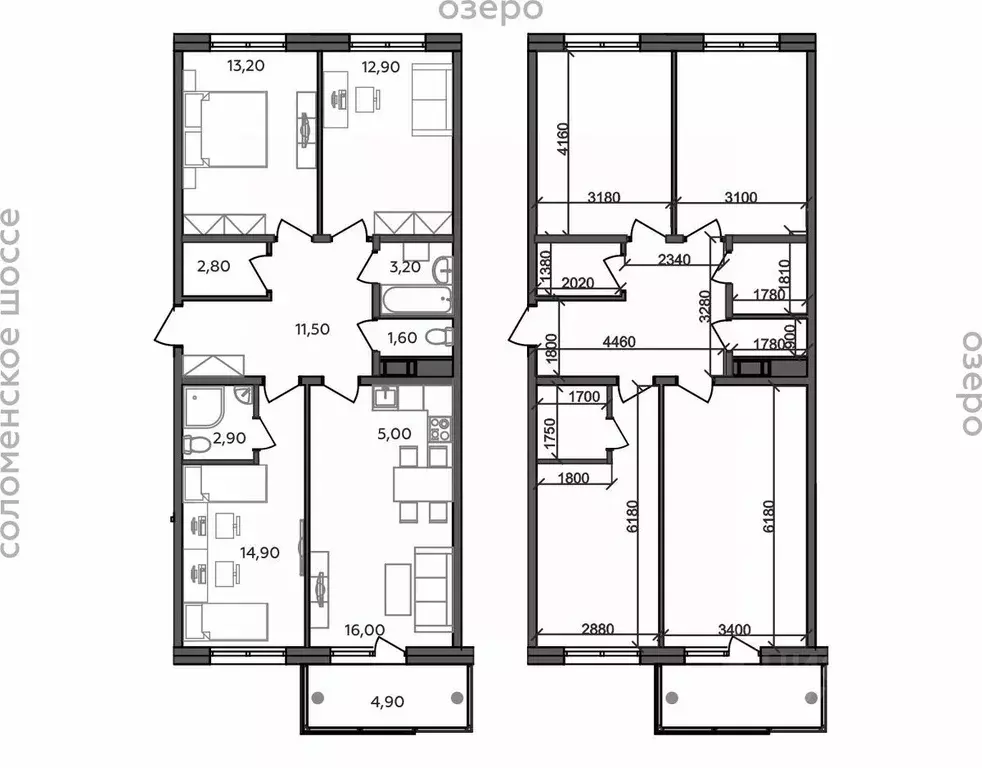 4-к кв. Карелия, Петрозаводск ул. Тапиола, 2 (88.9 м) - Фото 1