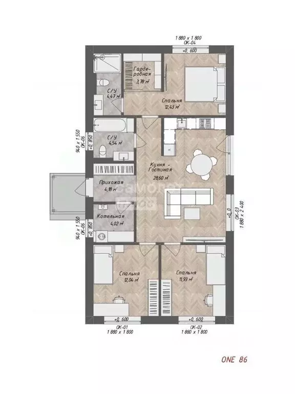 Дом в Алтайский край, Первомайский район, с. Фирсово ул. Гвоздичная, 2 ... - Фото 2