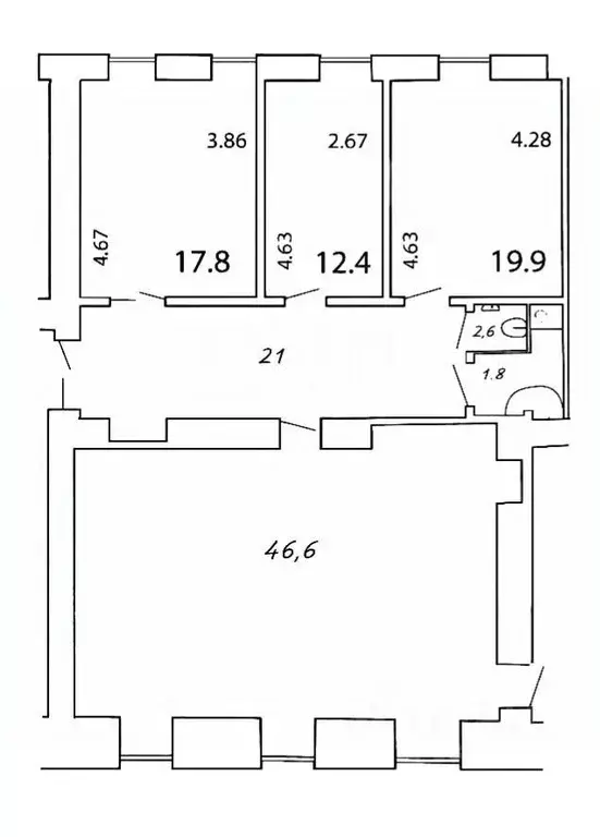 4-к кв. Москва Большая Садовая ул., 10 (123.0 м) - Фото 2