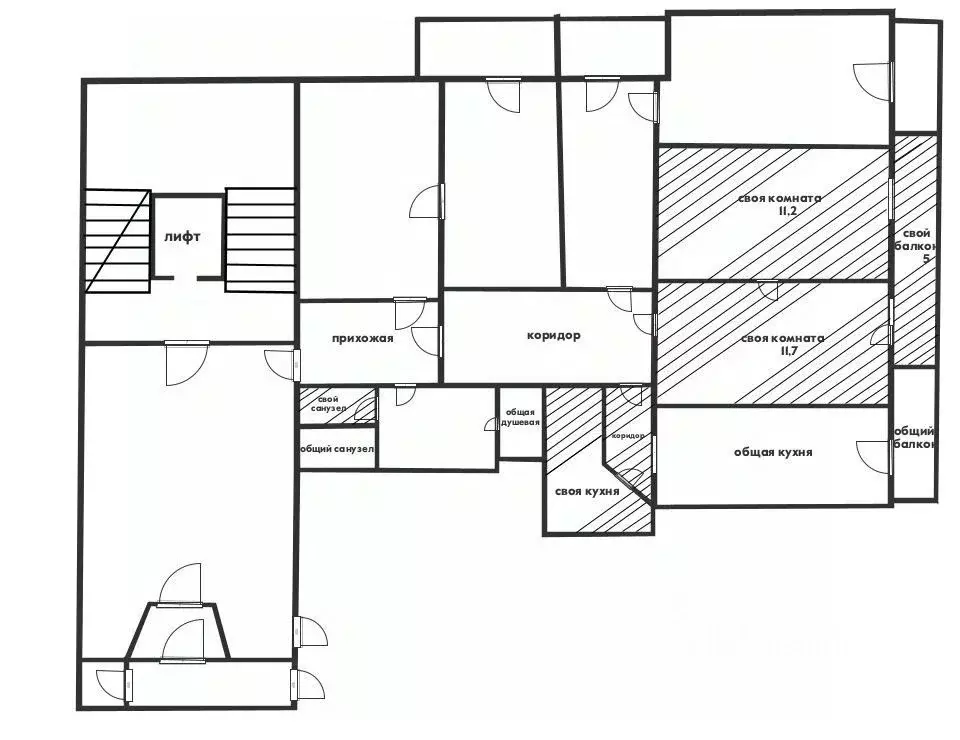 Комната Краснодарский край, Геленджик Южный мкр, ул. Маяковского, 2 ... - Фото 2