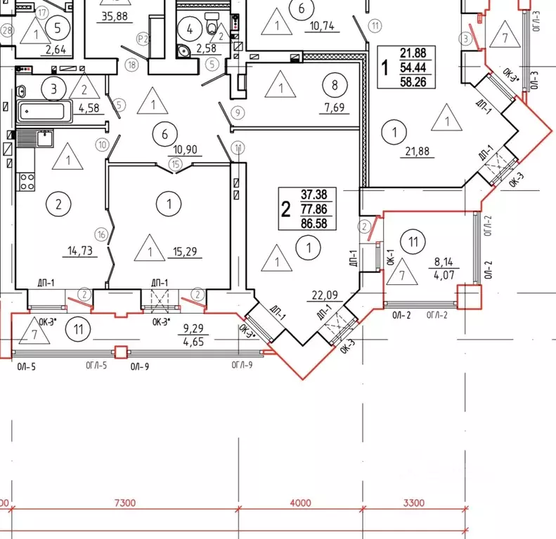 2-к кв. Омская область, Омск Старгород мкр, ул. Шукшина, 8 (81.5 м) - Фото 1