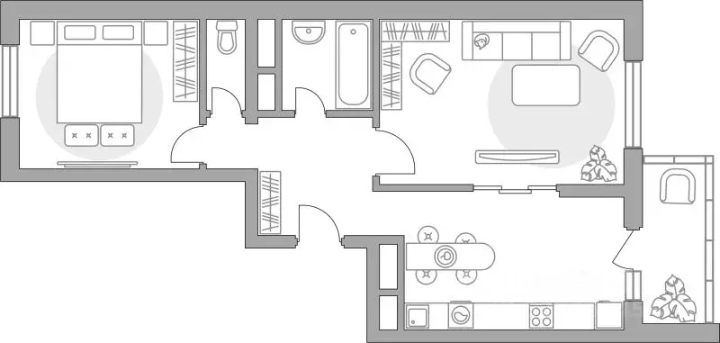 2-к кв. Московская область, Балашиха Алексеевская Роща мкр, Новая ... - Фото 0