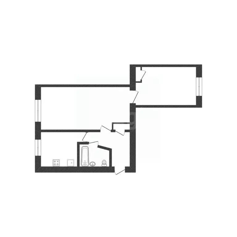 2-к кв. Белгородская область, Белгород ул. Маяковского, 18 (49.4 м) - Фото 2