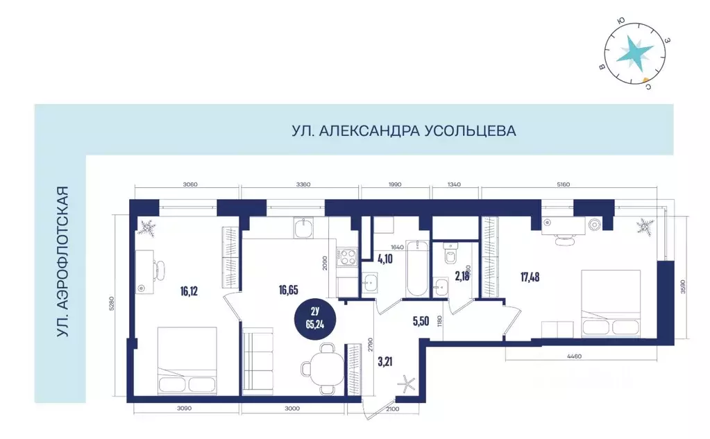 2-к кв. Ханты-Мансийский АО, Сургут 39-й мкр, Крылов жилой комплекс ... - Фото 0