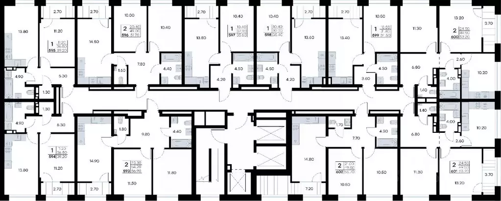 2-к кв. Приморский край, Владивосток ул. Нейбута, 135 (53.2 м) - Фото 1