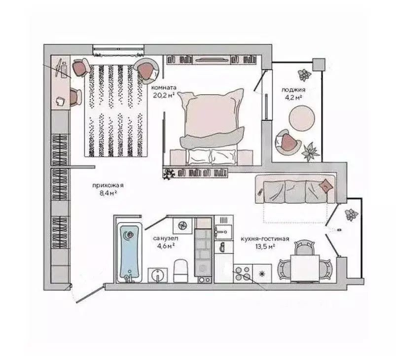 1-к кв. Крым, Судак ул. Инициативных, 80 (48.8 м) - Фото 1