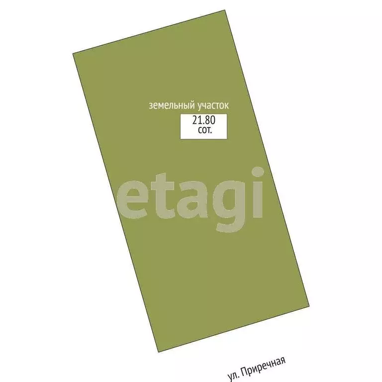 Участок в село Новая Заимка, Приречная улица (21.8 м) - Фото 1