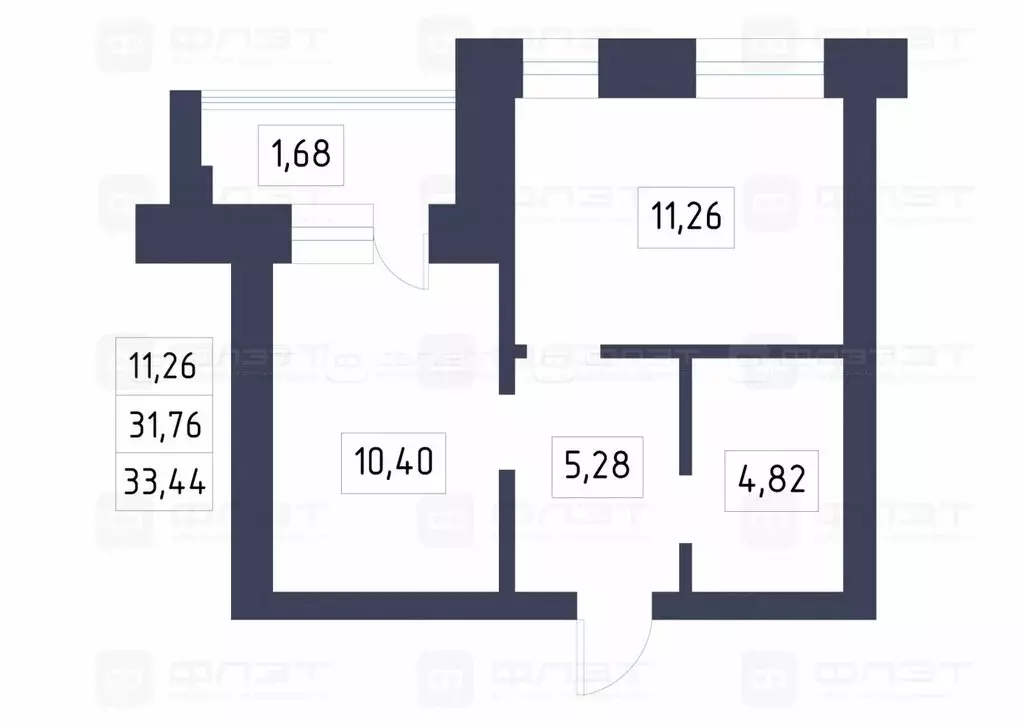 1-комнатная квартира: Казань, микрорайон Родины, жилой комплекс Новые ... - Фото 1