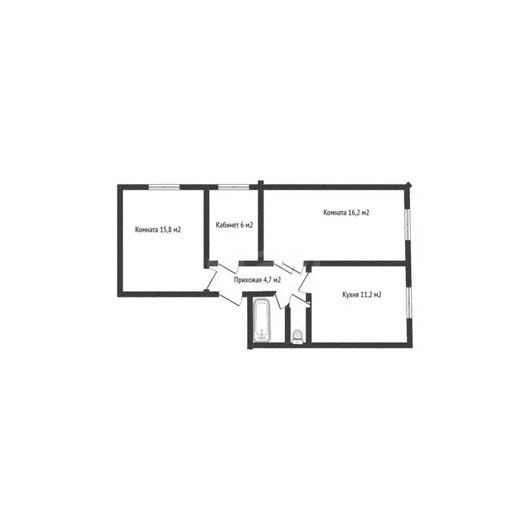 2-комнатная квартира: Краснодар, Российская улица, 130 (58 м) - Фото 1