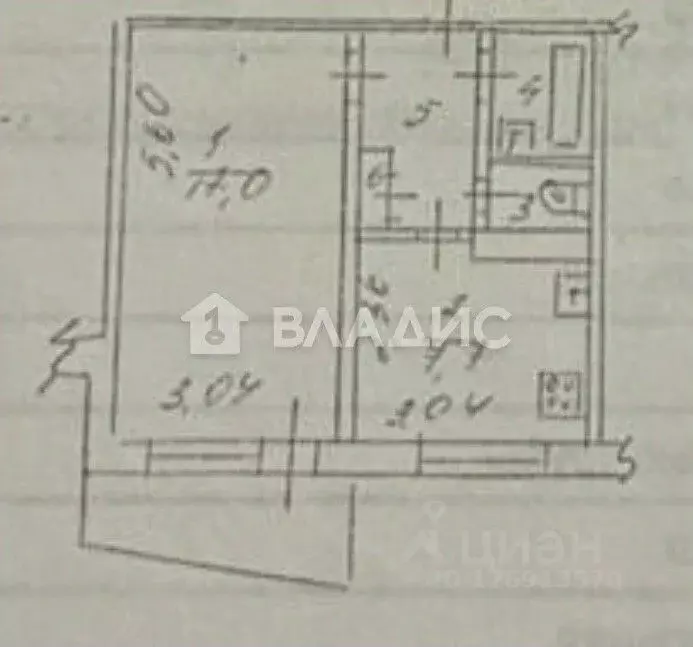 1-к кв. Владимирская область, Владимир ул. Безыменского, 9а (32.5 м) - Фото 2