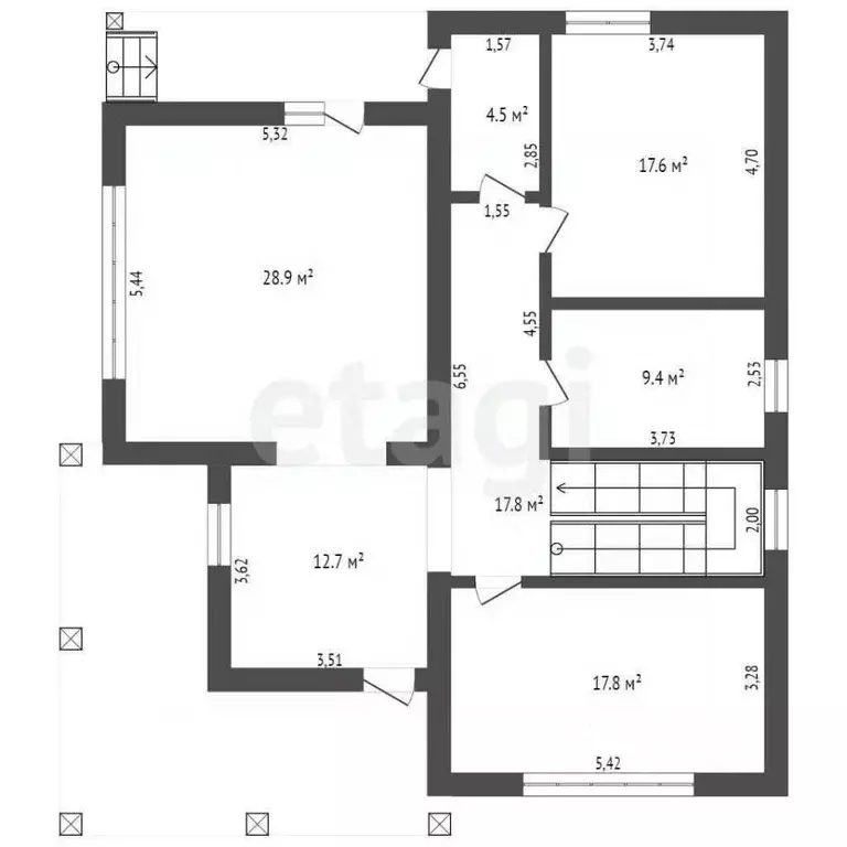 Дом в Брянская область, Брянский район, пос. Мичуринский Овражная ул. ... - Фото 2