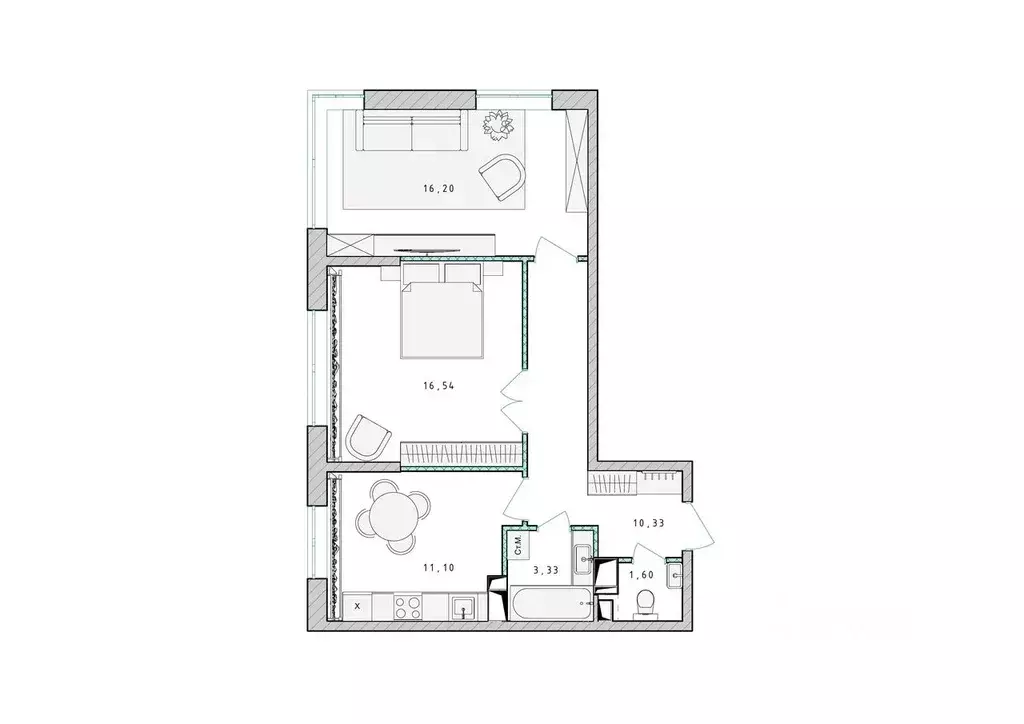 2-к кв. Московская область, Пушкино Ярославское ш., 194к1 (59.0 м) - Фото 1