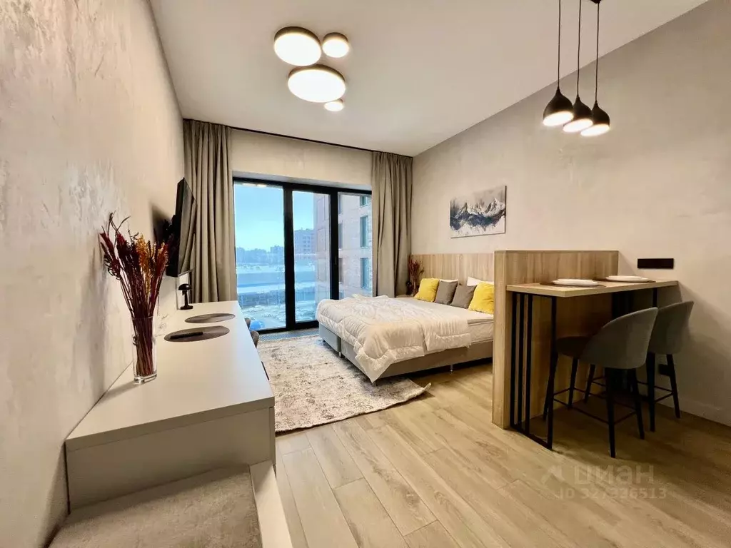 Студия Санкт-Петербург наб. Макарова, 58 (32.0 м) - Фото 2